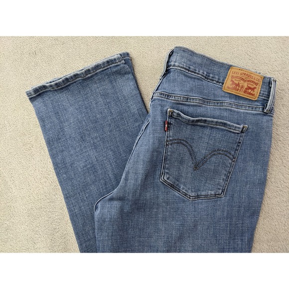 Levi's 505 Straight Leg Jeans Women's Size 14 Medium Wash Denim Classic Normcorp - Picture 1 of 15